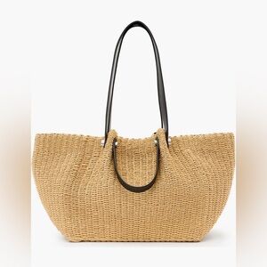 AllSaints Allington Paper Straw Tote